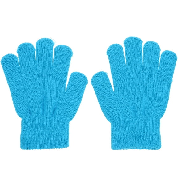 VANZACK Kids Fingerless Stretchy Winter Knit Gloves
