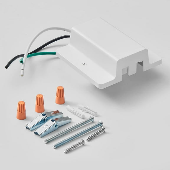 VANoopee H Track Floating Canopy Connector White for Single Circuit H Type Track Rail, H Track Rail Cover Compatible with Halo Track System, LED Track Lighting Accessories, Easy Install