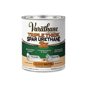 Clear, Varathane Triple Thick Interior Spar Urethane, Satin-398916, Quart