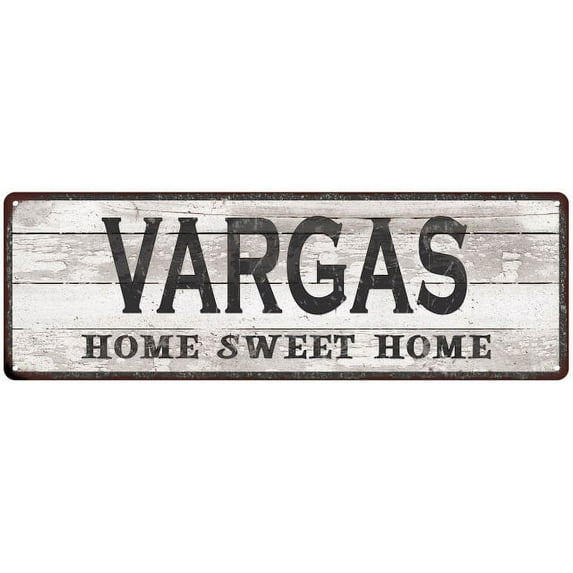 VARGAS Home Sweet Home Country Look 6x18 Metal Sign 106180045424
