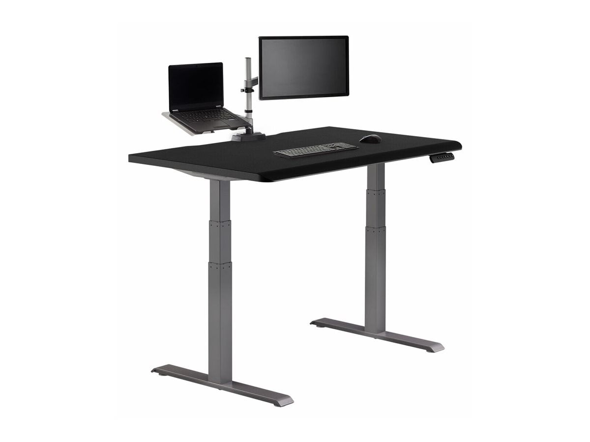 Vari ComfortEdge Electric Standing Stand Up Desk Ergonomic Work and Gaming Table, 48x30” Black