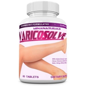 VARICOSOLVE Natural Supplement for Leg Vein Support. Blood Circulation Varicose Vitamins. 60 Tablets