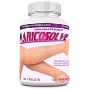 VARICOSOLVE® Natural Supplement for Leg Vein Support. Blood Circulation – Varicose Vitamins. 60 Tablets