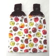thumbnail image 1 of VARIETY APPLES - GRANNY SMITH, MACINTOSH - 2 HANDMADE CROCHET TOP HANGING KITCHEN TOWELS, 1 of 3