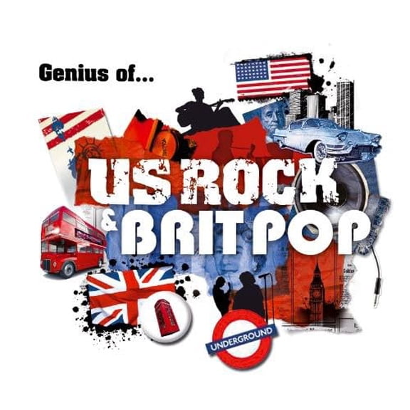 VARIOUS Genius of. : Us Rock & Brit Pop (CD)