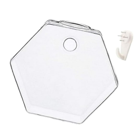 VARIOUS Wall Hanging Vase Terrarium Container Tabletop Decor Wedding Decoration - Transparent, Hexagon 13cm