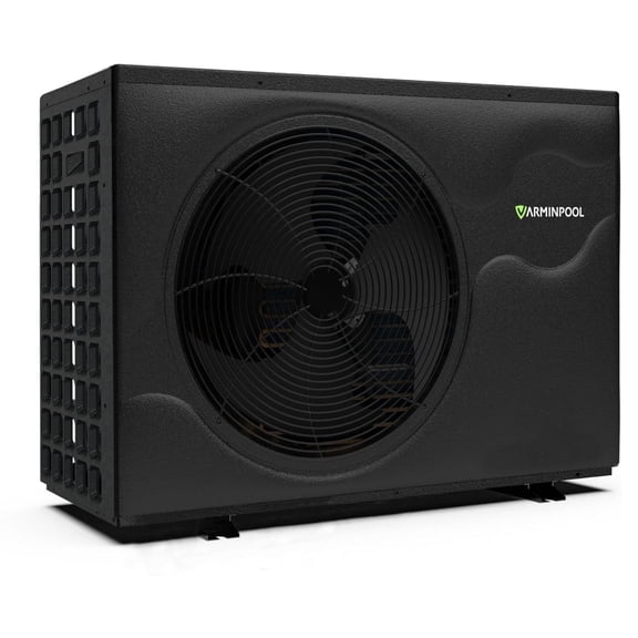 VARMINPOOL 105000 BTU Inverter Pool Heater for Above Ground and Inground Pool Up to 30000 Gallons, Electric Swimming Pool Heat Pump with APP-Scheduled Heating and Cooling, 220-240V