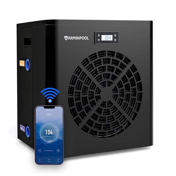 Electric Pool Heater 16000 BTU with WiFi App Control for Up to 5400 Gallons