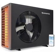 40000 BTU Electric Pool Heater For Inground Pools 13000 Gallon Swimming Pool Heat Pump Above Ground Pool Heater Heating Cooling WiFi Control Schedule 220V