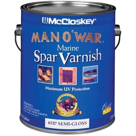Valspar Varnish Spar Gloss - Clear, Liquid, Marine Use - 1 Gal