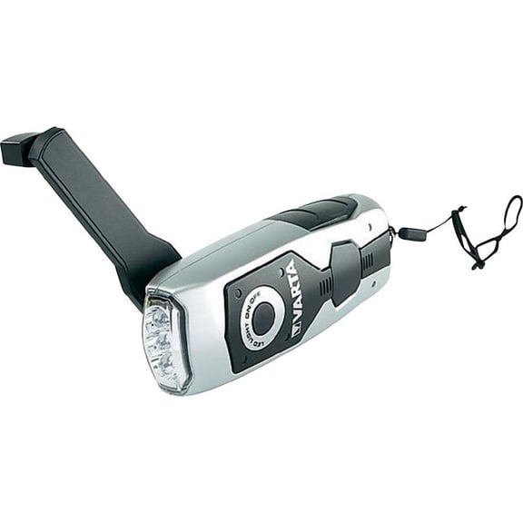 VARTA Torch, Black/Silver Dynamo Light