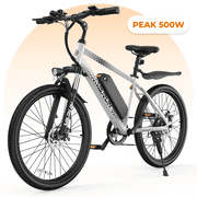 VARUN 24" Electric Bike for Adults, 350W Motor, 20MPH, 36V Removable Battery, Up to 50 Miles Range, 7-Speed, Front Suspension & Dual Disc Brakes, All-Terrain Tires, UL Certified