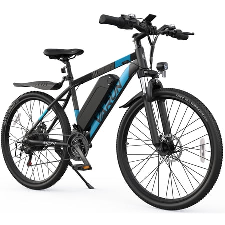 VARUN 27.5" Electric Bike for Adult, Peak 750W E-bike up to 60 Miles, 20MPH Electric Mountain Bicycle with 48V 13AH Battery, Fenders, Headlight, Blue