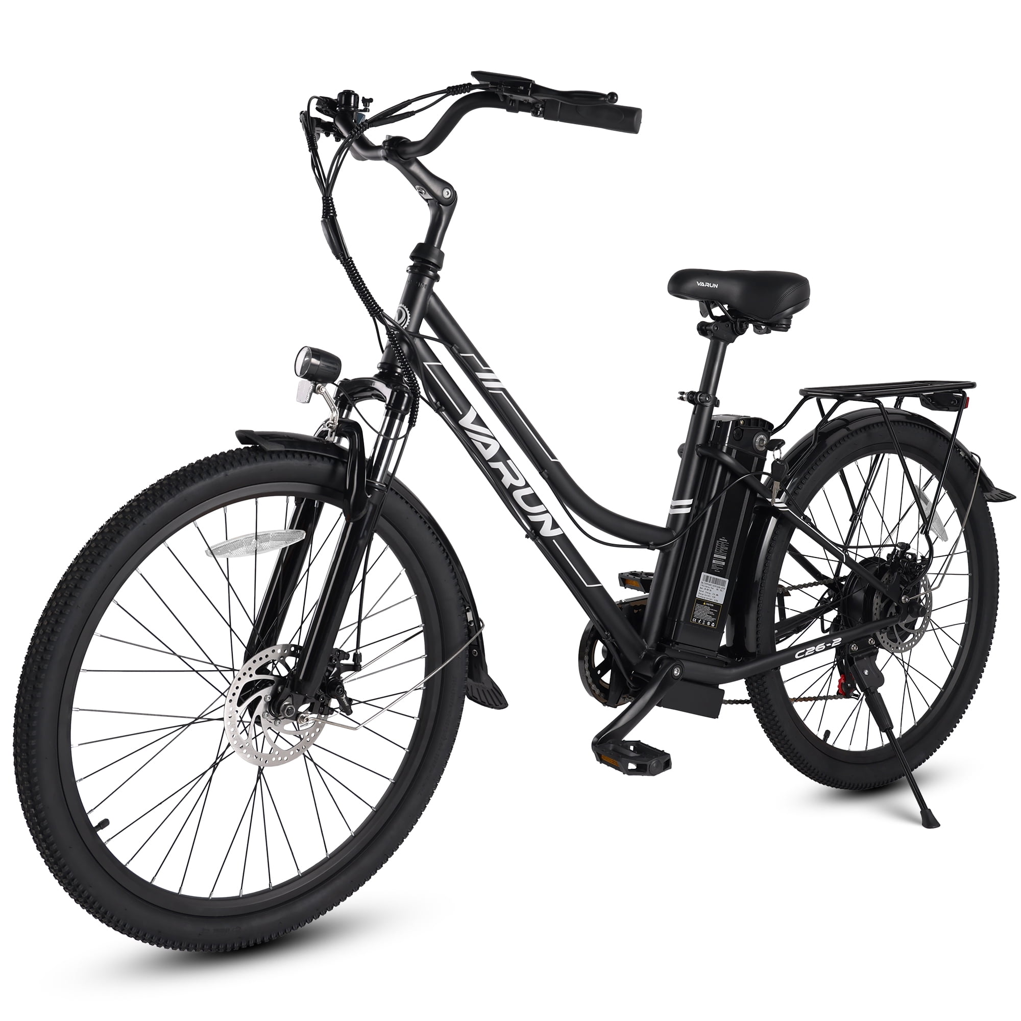 VARUN Adult Electric Bike 26Inch City Electric Bike 500W Motor, 48V 7