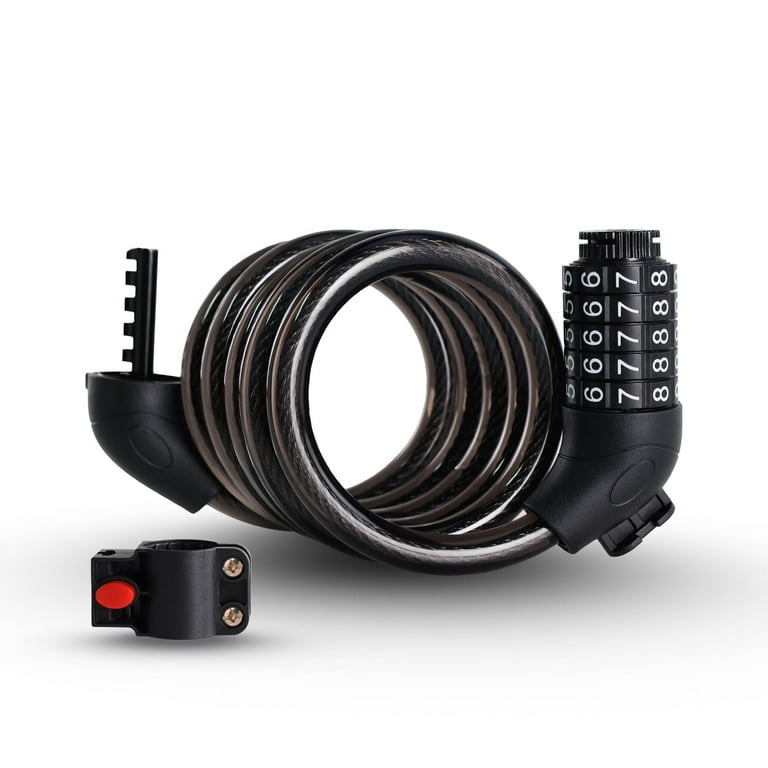 VARUN Big Size Secure Digit Resettable Cable Bike Lock, Strong