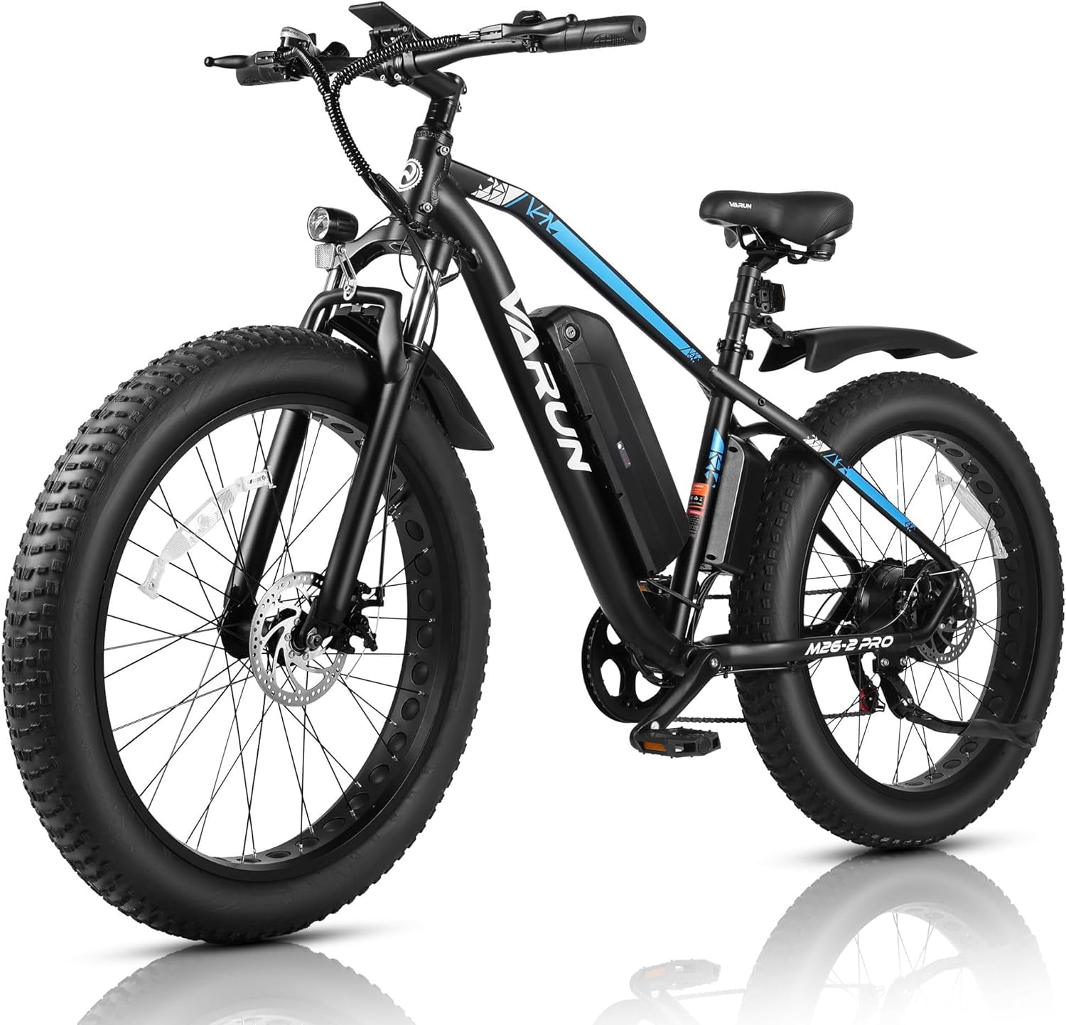 AIRWEST E Bikes - Peak 750W Ebikes for Adults - Fat Tire Electric Bike Up to 25MPH 60+ Miles with 48V 13AH Removable Battery - 26" Electric Mountain Bike Features 7-Speed, Lockable Suspension