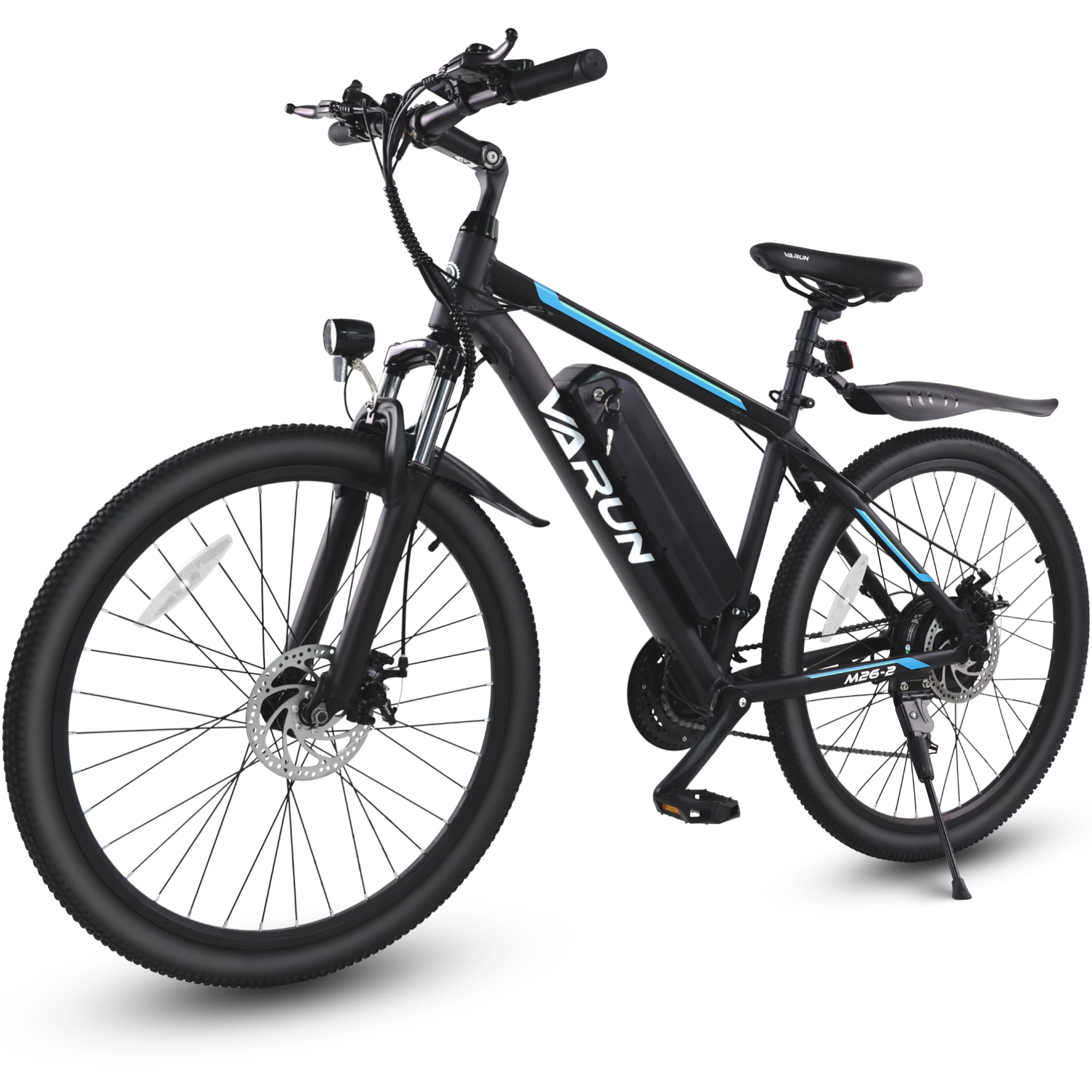 AIRWEST Electric Bicycle - 26 Inch Electric Bike for Adults - 500W 20MPH Electric Bikes Equipped with 48V 7.8AH Removable Lithium Battery - 21 Speed Gear & Front and Rear Disc Brake, UL2849
