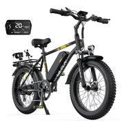 VARUN Electric Bike, 20" Fat Tire EBike for Adults with Peak 750W 48V 624Wh Removable Battery, Electric Mountain Bike for Men & Women with Top 20MPH 60Miles,7 S
