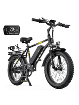 VARUN Electric Bike, 20" Fat Tire EBike for Adults with Peak 750W 48V 624Wh Removable Battery, Electric Mountain Bike for Men & Women with Top 20MPH 60Miles,7 Speed, Rear Rack, UL2849