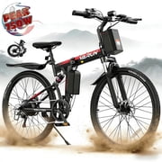 VARUN 26 Electric Bike for Adults, Foldable Electric Mountain Bike, Peak 750W Motor, Up to 20 mph, 48V 374.4Wh Battery, 5-Level Pedal Assist, 7-Speed, UL2849