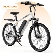VARUN Electric Bike for Adults, 350W 20MPH Commuter Ebike with 36V Removable Battery, 24'' Electric Mountain Bike with Front Fork Suspension and Dual Disc Brakes