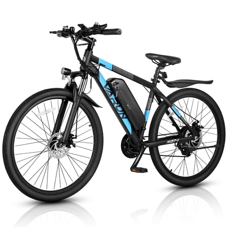 VARUN 27.5" Electric Bike for Adults 500W (Peak 750W) Electric Mountain Bike, 25 MPH Electric Commuter Bicycle with 48V 13AH Removable Battery