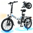 thumbnail image 1 of VARUN Electric Bike, 20" Folding EBike for Adults, Peak 750W 48V 374.4Wh Battery, Compact Commuter Ebike with Front Suspension up to 20MPH, UL2849, 1 of 8