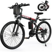 VARUN Folding Electric Bike - Peak 750W Motor Foldable Electric Bike, With 48V Removable Battery, Up to 20+MPH 50 Miles, 21-Speed Gears & Dual Hydraulic Suspension