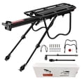 thumbnail image 1 of VARUN Semi-Quick Release Adjustable Bicycle Cargo Rack Bicycle Back Bicycle Luggage Rack Maximum Load 110 lbs Black, 1 of 7