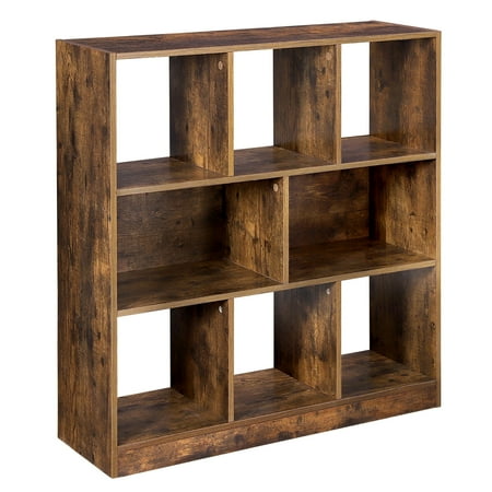 8-Cube Organizer, Modern Bookcase Storage for Livingroom Kidroom, Brown