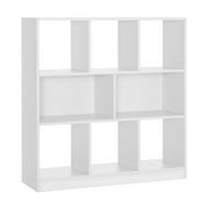 Furinno 11-Cube Reversible Open Shelf Bookcase, White/Green 11107WH/GR ...