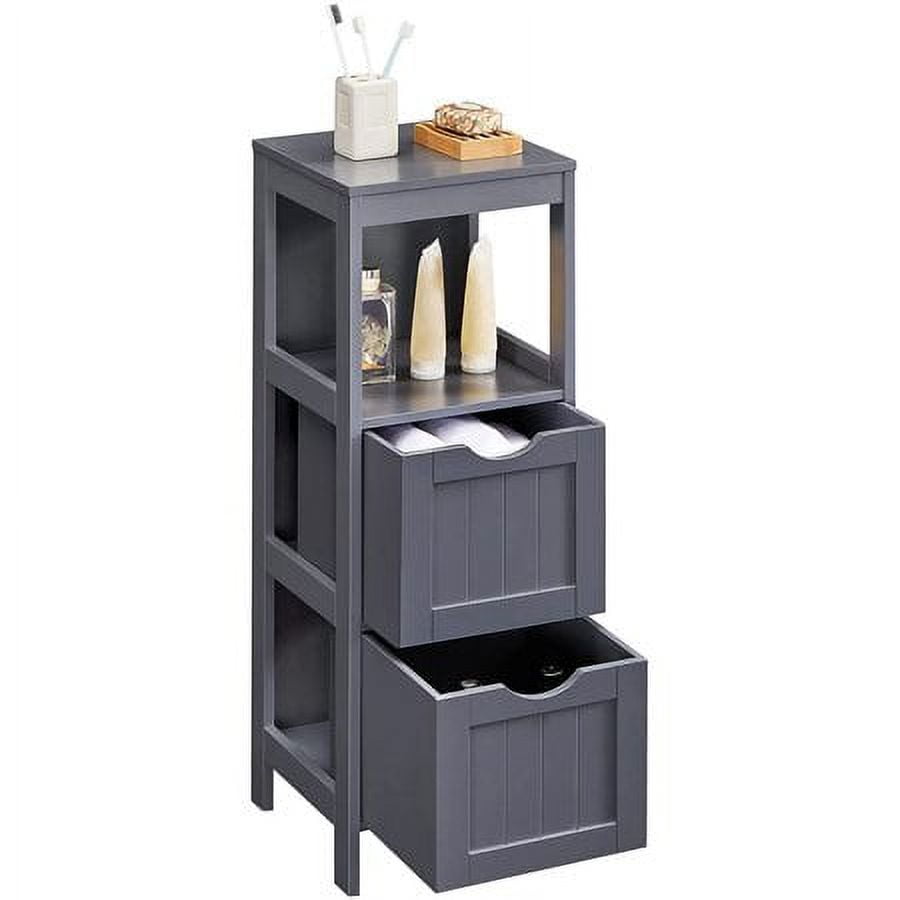 VASAGLE Small Bathroom Storage Corner Floor Cabinet