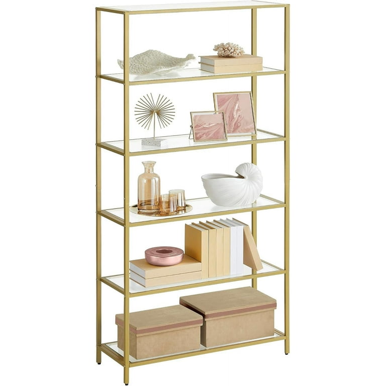 Skinny gold bookshelf discount