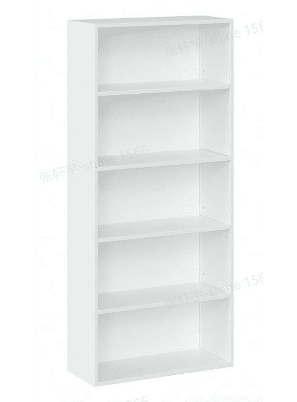 VASAGLE Bookshelf 5-Tier Open Bookcase with Adjustable Storage Shelves Floor Standing Unit White