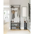 thumbnail image 1 of VASAGLE Coat Rack Hall Tree with Shoe Bench for Entryway Entryway Bench with Coat Rack Greige and Black, 1 of 9