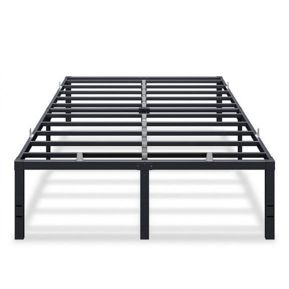 VASAGLE Full Metal Bed Frame 18 Inches Tall, 1100 lb Weight Capacity, No Box Spring Needed, with Under-Bed Storage, Easy Setup, Matte Black