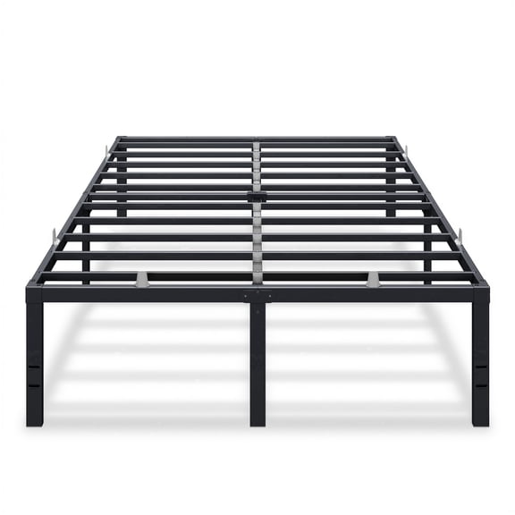 VASAGLE Full Metal Bed Frame 18 Inches Tall, 1100 lb Weight Capacity, No Box Spring Needed, with Under-Bed Storage, Easy Setup, Matte Black