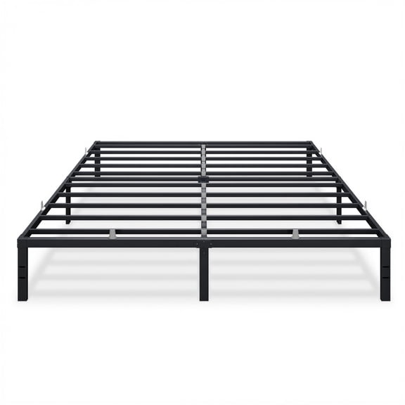 VASAGLE King Metal Bed Frame 14 Inches Tall, 1100 lb Weight Capacity, No Box Spring Needed, with Under-Bed Storage, Easy Setup, Matte Black