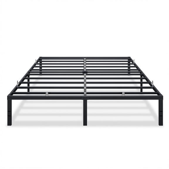 VASAGLE King Metal Bed Frame 16 Inches Tall, 1100 lb Weight Capacity, No Box Spring Needed, with Under-Bed Storage, Easy Setup, Matte Black