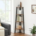 VASAGLE Ladder Shelf 4Tier Corner Shelf Stand Bookshelf Plant Stand
