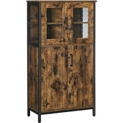 VASAGLE Pantry Cabinet, Storage Cabinet with Door and Adjustable Shelf