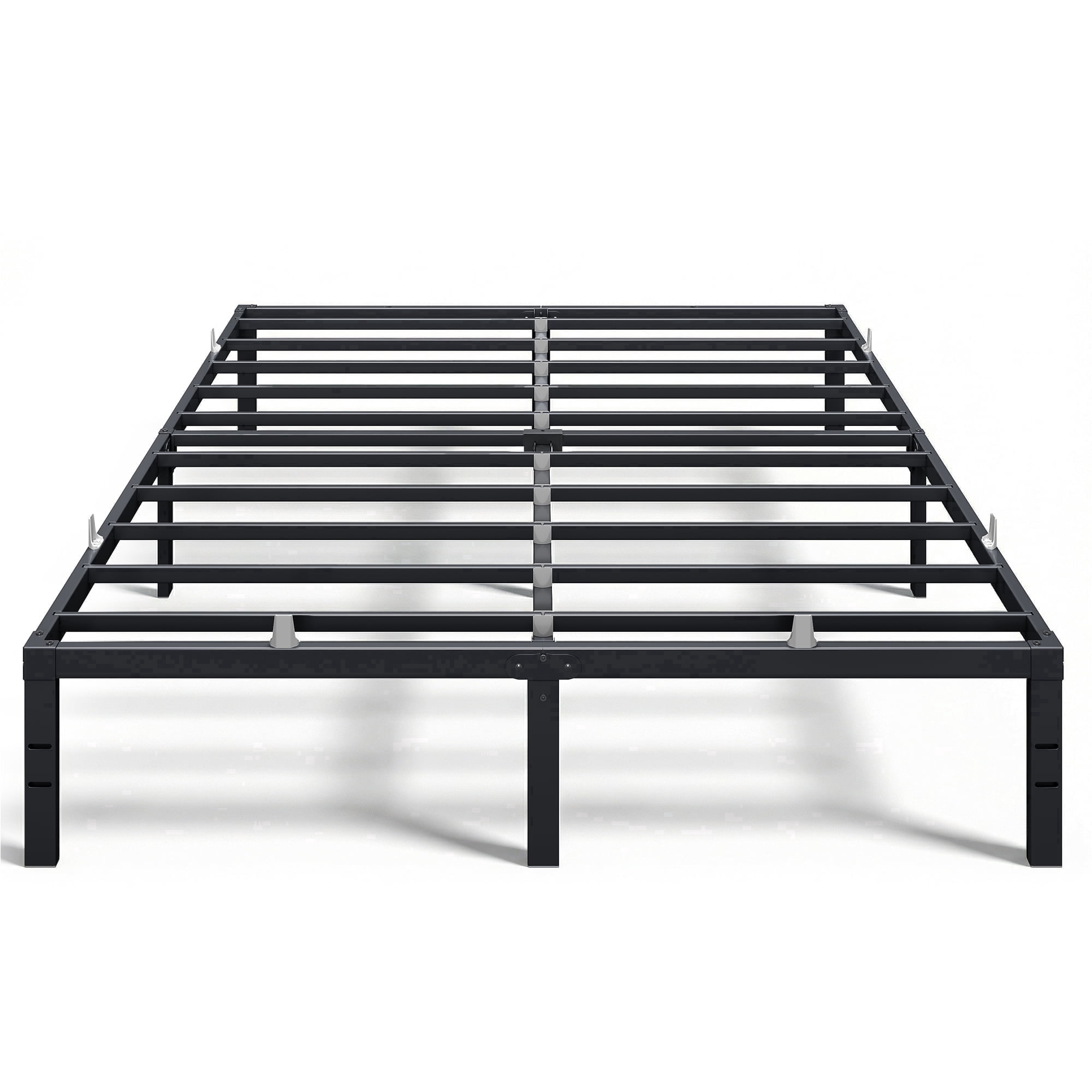 VASAGLE Queen Metal Bed Frame 14 Inches Tall, 1100 lb Weight Capacity, No Box Spring Needed, Under-Bed Storage, Easy Setup, Matte Black