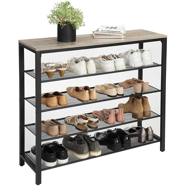 https://i5.walmartimages.com/seo/VASAGLE-Shoe-Rack-5-Tier-Shoe-Storage-Organizer-with-4-Mesh-Shelves-for-16-20-Pairs-and-Large-Surface-for-Bags_fe46634a-8db5-48fe-8e75-2ef9b17cd527.61890ec85e924dc8ae95ce95fe55c789.jpeg?odnHeight=768&odnWidth=768&odnBg=FFFFFF