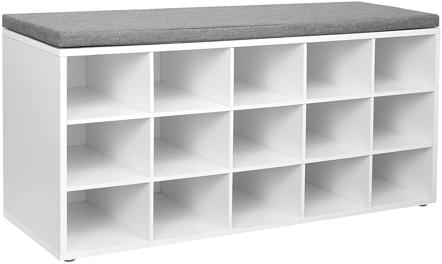  ClosetMaid Modular Storage Angled Shelves, Wood Closet Organizer  Adjustable, Stacking, Full Backer, Decorative Trim, White, Shoe Shelf Unit  : Everything Else
