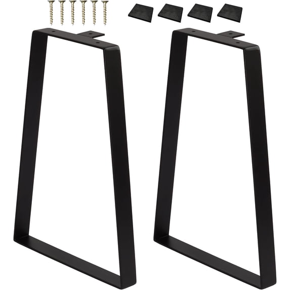 VASGOR 16 inch Trapezoid Metal Table Legs, Set of 2 Replacement ...