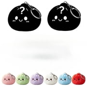 VASHU Dumpling Squishy Plush Keychain - 6 Colors Sensory Stress Relief Collections, Squishy Keychain with Plush Dumplings for Party Favors & Collectibles Random 1 Pc