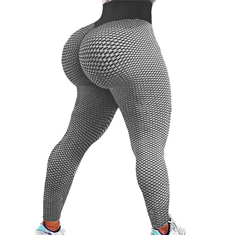 VASLANDA Butt Lifting Anti Cellulite Sexy Leggings for Women High Waisted Yoga  Pants Scrunchy Peach Lift Workout Sport Tights 