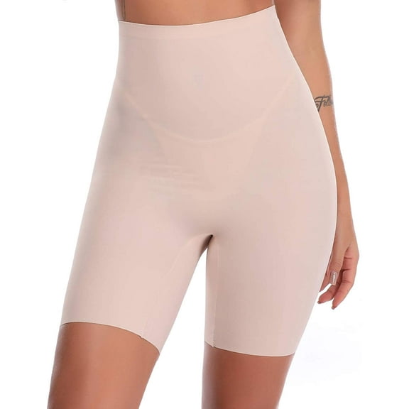 VASLANDA Firm Control Shapewear Seamless Hi Waist Thigh Slimming Anti Chafing Shorts