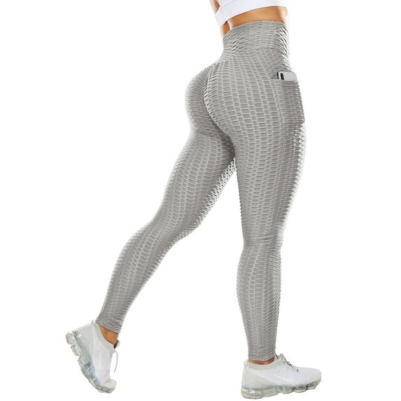 VASLANDA High Waist Yoga Pants with Pockets, Tummy Control Workout Running Yoga Leggings for Women