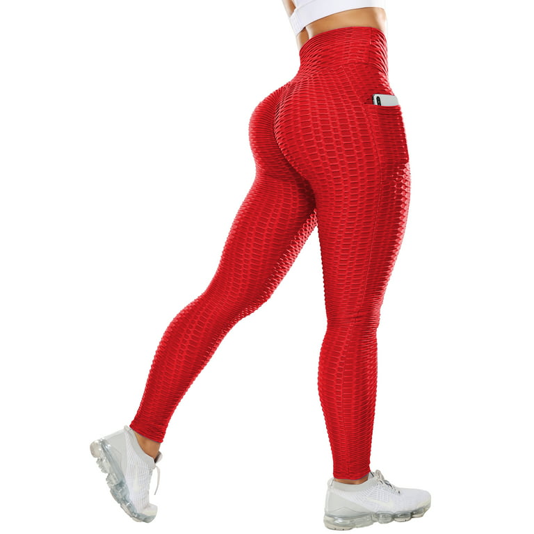 VASLANDA High Waist Yoga Pants with Pockets, Tummy Control Workout Running Yoga  Leggings for Women 